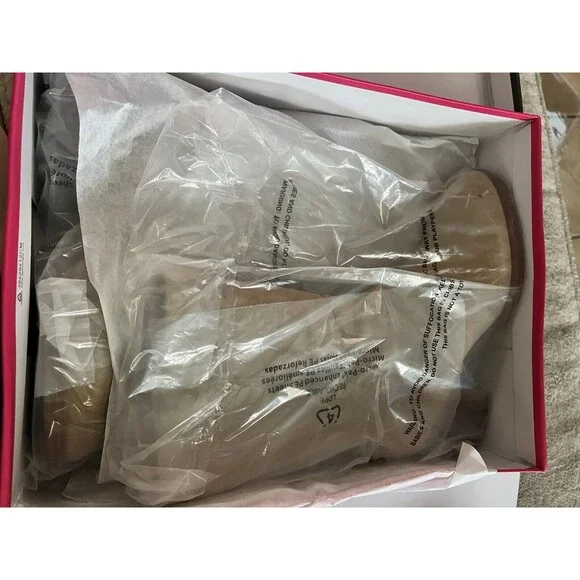 VINCE CAMUTO Suede Mid-Shaft Boots Zelcinna 8.5M US - Sand (Tortilla) - NEW - Picture 6 of 7